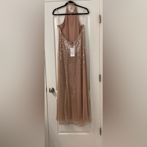 Zara Halter Sequin Dress - Picture 3 of 5